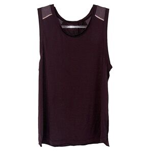 Lululemon Tanktop Men's Large Maroon Purple Running Cutoff Workout Light Shirt